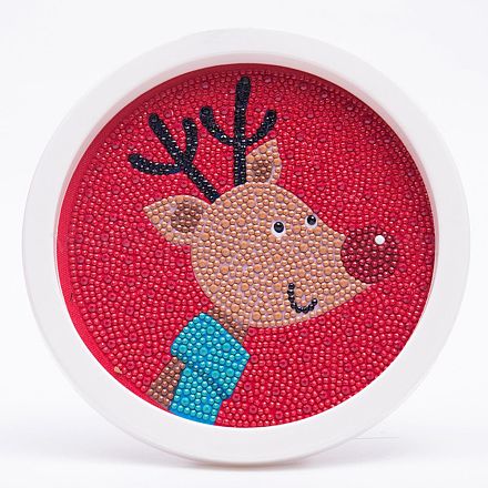 Kit di pittura con diamanti a tema natalizio fai da te per bambini DIY-F073-08-1