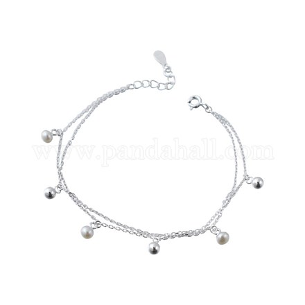 925 Sterling Silber Charme Armbänder BJEW-BB43354-A-1