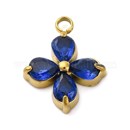 Подвески из нержавеющей стали 304 с микропаве из кубического циркония STAS-U042-06G-03-1