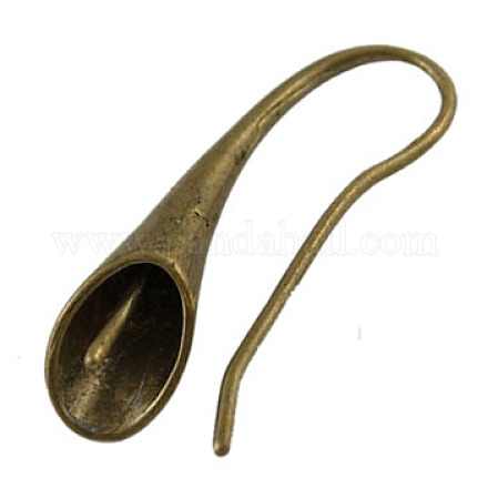 Brass Earring Hooks X-EC3100Y-1