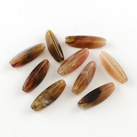 Rice Imitation Gemstone Acrylic Beads OACR-R035-05-1