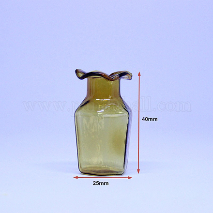 Adornos en miniatura de jarrón de vidrio de borosilicato alto BOTT-PW0001-149B-1