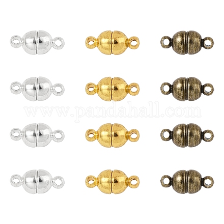 12 комплект 3-х цветных латунных магнитных застежек KK-FS0001-55B-1