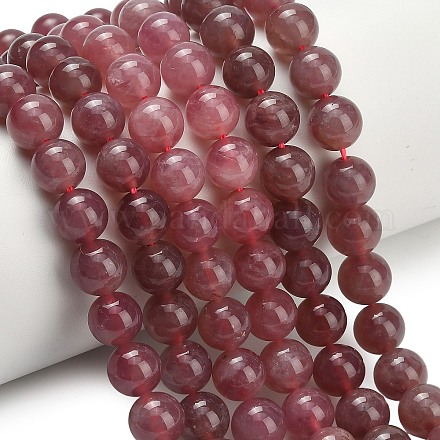 Природного розового кварца нитей бисера G-L642-B20-8mm-1