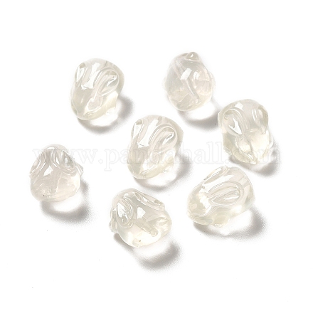 Des perles de résine transparentes RESI-G060-01A-01-1