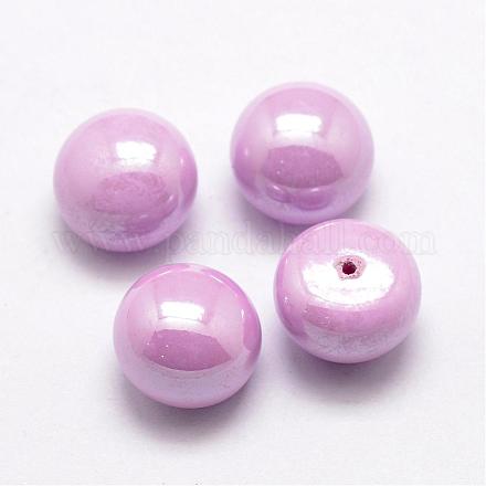 ABS Plastic Imitation Pearl Beads OACR-L008-8mm-E04-1