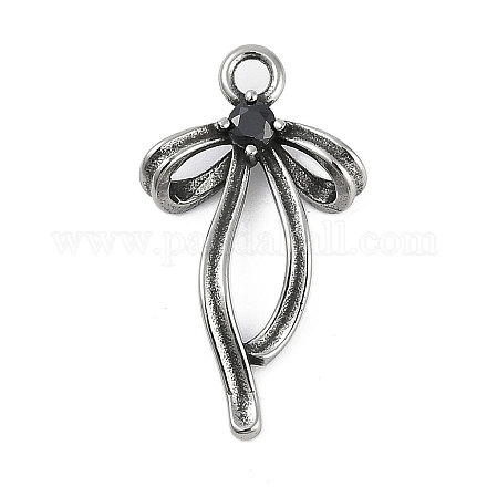 Подвески из хирургической нержавеющей стали 316 с микропаве из кубического циркония STAS-G349-02AS-01-1