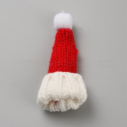 Рождественская тема ручной работы из шерстяной пряжи AJEW-WH0314-525A-01-1