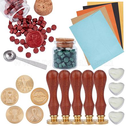 CRASPIRE DIY Wax Seal Stamp Kits DIY-CP0003-92-1