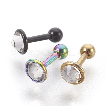 304 Stainless Steel Ear Fake Plugs Gauges EJEW-L208-01A-M-1