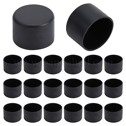 GORGECRAFT 14PCS Black Chair Leg Caps Anti Noise Rubber Chairs Legs Floor Protectors Round Furniture Leg Feet Protection Cover Protect for Floors Couch Bar Stool Dressers (41MM Inner Diameter) AJEW-GF0005-97B-1