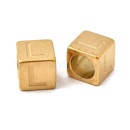 Европейские бусины из нержавеющей стали 304 STAS-D382-02L-G-1