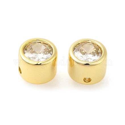 Плоскость стойка колонна покрытие латунь микропаве прозрачные кубические циркониевые бусины KK-S396-45G-1