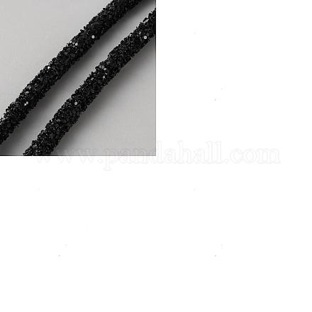 10м ПВХ шнур-трубка со стразами OCOR-NB0002-17C-1