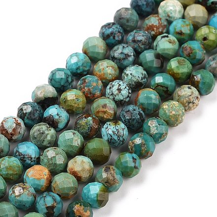 Chapelets de perles en turquoise de HuBei naturelle G-C009-A16-1