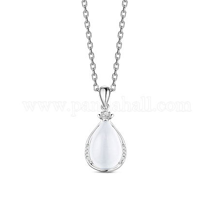 Shegrace luxueux collier pendentif en argent sterling plaqué rhodium 925 JN533A-1