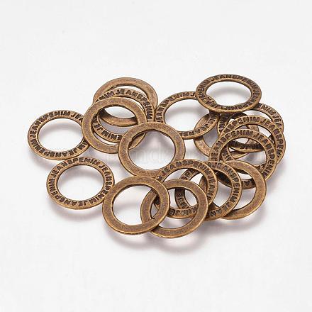Tibetan Style Alloy Linking Rings MLFH20175Y-NF-1