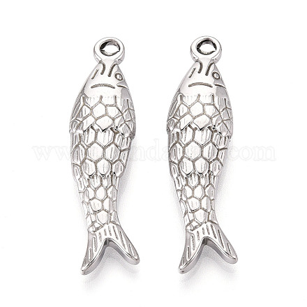 Подвески в виде рыбок из нержавеющей стали 304 STAS-T069-14P-1