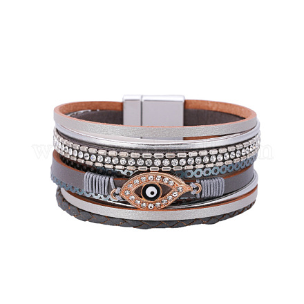 Bracelet en forme d'oeil de style ethnique bohème à large bord vintage - mode européenne et américaine ST7441706-1