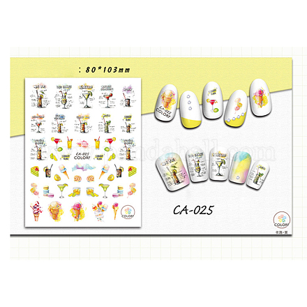 Selbstklebende Nail Art Sticker MRMJ-S011-026P-1