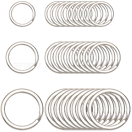 30 шт. 3 стиля железных разъемных колец&nbsp;IFIN-SP0001-19P-1