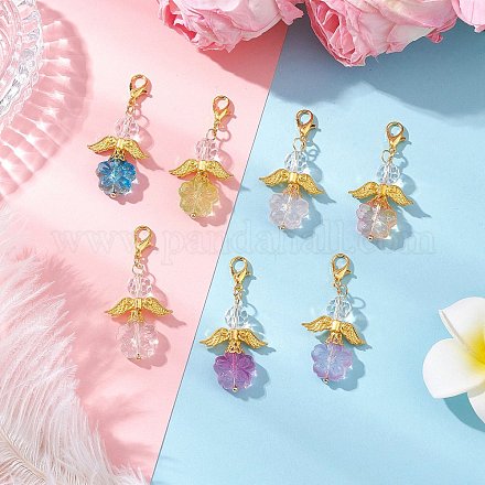 Стекло подвесные украшения KEYC-JM03883-01-1