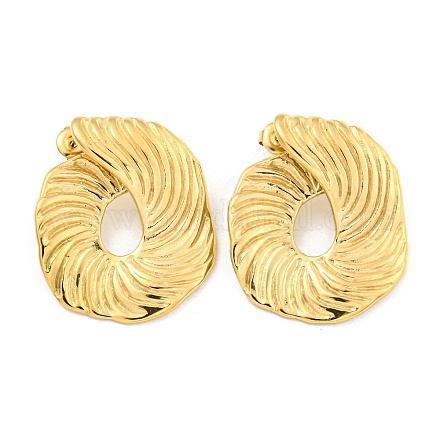 Ионное покрытие (ip) серьги-гвоздики из нержавеющей стали 304 для женщин EJEW-A108-11G-1