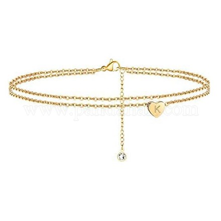 Браслеты на ногу из латуни с хрустальными стразами FS-WGC43DA-02-1