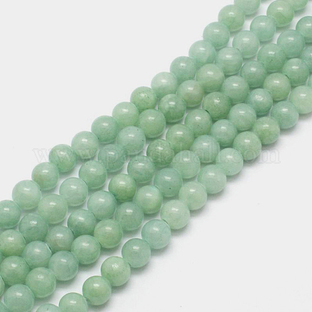Chapelets de perles en jade persan naturel G-D434-8mm-20-1