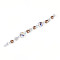 Glass and Acrylic and Imitation Pearl and Rhinestone Beads Strands, Round, for Jewelry Making, Faceted, Camel, 10mm, Hole: 0.5mm, about 21pcs/strand, 7.68''(19.5cm)