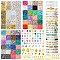 DIY Earring/Bracelet Kits, including Polymer Clay Beads, Acrylic Beads, Wood Beads, Alloy Pendant, CCB Plastic Beads, Brass Bead Tips & Earring Hooks, Elastic Crystal Thread, Mixed Color, 6x0.5~1mm, Hole: 1.8mm, 48 colors, 7g/color, 336g