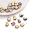 10Pcs Electroplate Glass Beads, Cat, Colorful, 10x8mm, Hole: 1mm