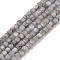 Natural Freshwater Shell Dyed Beads Strands, Faceted Table Cut Cube, Dark Gray, 3~3.5x3~3.5x3~3.5mm, Hole: 1mm, about 123pcs/strand, 15.35''(39cm)