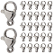 1 Box 200Pcs Silver Lobster Claw Clasp Key Chain Clasps Small Metal Trigger Clasp Stainless Steel Lanyard Snap Hook for Jewelry Making Accessories Supplies DIY Necklace Bracelet Keychains