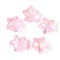 Transparent Resin Beads, Star, with Broken Glass Foils, Pink, 18.5x20.5x14.5mm, Hole: 2.2mm