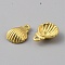 Ocean Theme Alloy Pendants, Golden, Shell Shape, 11.5x8.5x3.5mm, Hole: 1.2mm