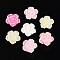 Plastic Beads, Imitation Jelly, Flower, AB Color Plated, Mixed Color, 18x18.5x11.5mm, Hole: 2mm, about 454pcs/500g