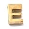 Ion Plating(IP) 304 Stainless Steel Charms, Letter Charm, Real 18K Gold Plated, Letter E, 9.5x7x3mm, Hole: 1.6mm