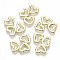 Rack Plating Alloy Filigree Joiners Links, Cadmium Free & Lead Free, Heart, Light Gold, 16x21x2mm