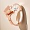 Stainless Steel Rhinestone Plain Rings, Butterfly, Rose Gold, US Size 8(18.1mm)