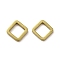 Brass Linking Rings, Cadmium Free & Nickel Free & Lead Free, Golden, Rhombus, 7.5x7.5x1mm, Inner Diameter: 5.5x5.5mm
