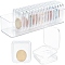Cuboid Transparent Acrylic Box Organizer, Badge Collections Display Case, Clear, 9.8x29.8x5.8cm