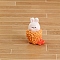 Cartoon Resin Animal Sushi Mini Model, Simulation Food, Micro Landscape Accessories, Pretending Prop Decorations, Rabbit, 35x25mm