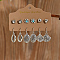 6 Pairs Retro Shell Shaped Alloy Dangle Earrings Set for Women, Antique Silver