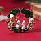 Christmas Theme Alloy Rhinestone Brooch Pin, Snowman