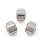 304 Stainless Steel European Style Clasps, Column, 10x9mm, Hole: 1.8mm