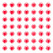 Silicone Beads, Round, Red, 14.5mm, Hole: 2.5mm