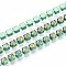 Iron Rhinestone Cup Chains, with Spool, Medium Aquamarine, 2.8x3x2.5mm, about 29.99 Feet(9.14m)/Roll