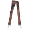 Nylon Webbing Bag Straps, with Alloy Swivel Clasps, Platinum, Saddle Brown, 775~1400x25x1mm