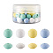 80Pcs 8 Style Food Grade Eco-Friendly Silicone Beads, Mixed Shapes, Mixed Color, 10pcs/style